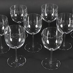 147-5427 Twelve Baccarat Wine Glasses A_IMG_0541