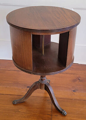 147-5515 Mahogany Revolving Bookshelf and Table A_ 20250127_102935