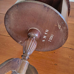 Vintage Mahogany Revolving Library Bookshelf Table