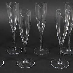 148-5427 Eight Baccarat Champagne Flutes A_IMG_0548