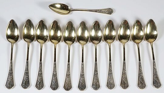 16-5481 Twelve French Vermeil Teaspoons A_IMG_9562 2