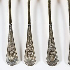 Set of Twelve French Vermeil Teaspoons