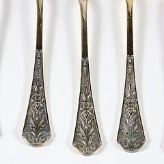 Set of Twelve French Vermeil Teaspoons