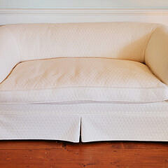 161-5515 Creme Upholstered Settee A
