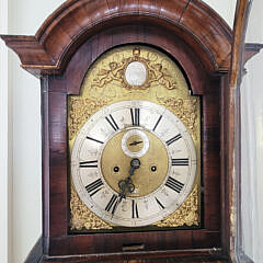 Stephen Pyke – London, Burr-Walnut Queen Anne Tall Case Clock, circa 1725-1750
