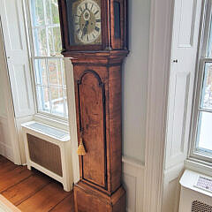 Stephen Pyke – London, Burr-Walnut Queen Anne Tall Case Clock, circa 1725-1750