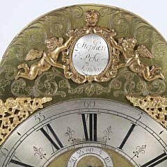 Stephen Pyke – London, Burr-Walnut Queen Anne Tall Case Clock, circa 1725-1750