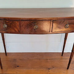 English Mahogany Bow Front Server, 19th Century