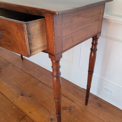 Georgian Mahogany Bow Front Three Drawer Server, 19th Century