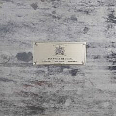 Vintage Benson & Hedges Mahogany Brass Bound Humidor Box