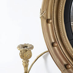 Regency Carved Convex Girondale Mirror, early 19th Century