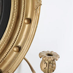 Regency Carved Convex Girondale Mirror, early 19th Century