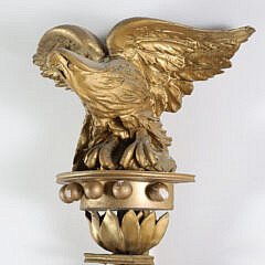 Regency Carved Convex Girondale Mirror, early 19th Century