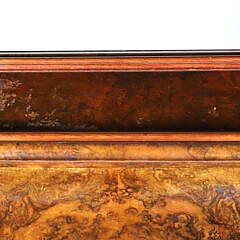 English Burr Walnut Davenport Desk, 19th Century