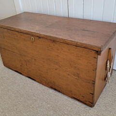 Pine Sea Chest/Blanket Box, 19th Century