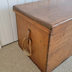 American Pine Sea Chest, 19th Century