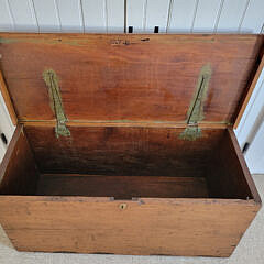 American Pine Sea Chest, 19th Century
