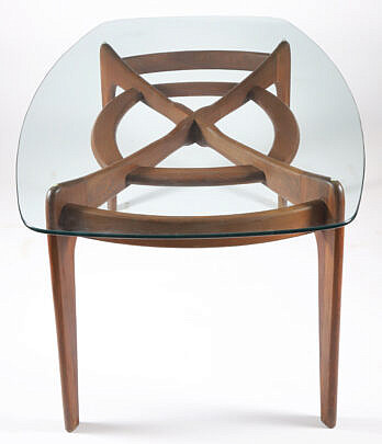 192-2574 Adrian Pearsall Teakwood Dining Table A_IMG_9962 3