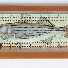 Striped Bass Ceramic Cribbage Board