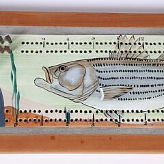 Striped Bass Ceramic Cribbage Board