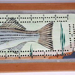 Striped Bass Ceramic Cribbage Board