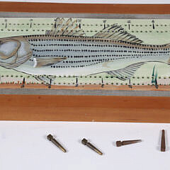 Striped Bass Ceramic Cribbage Board