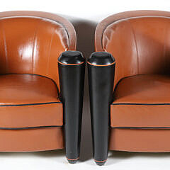 194-2574 Pair Art Deco Leather Tub Chairs A_IMG_9921 3