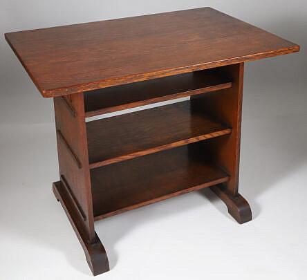 196-2574 Oak Book Table A_IMG_9938 3