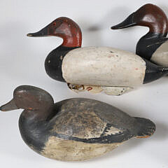 Collection of Six Carved and Painted Waterfowl Decoys, circa 1950s