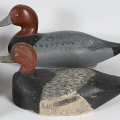 Collection of Six Carved and Painted Waterfowl Decoys, circa 1950s