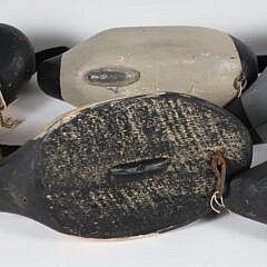Collection of Six Carved and Painted Waterfowl Decoys, circa 1950s