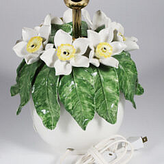 Contemporary Ceramic Daffodil Lamp