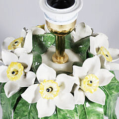 Contemporary Ceramic Daffodil Lamp