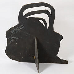 Linda Carnegie Decorative Painted “Lightship Baskets – Amish Quilt” Fireboard