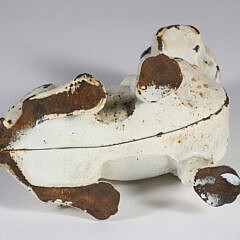 Antique Painted Cast Iron Boston Terrier Doorstop