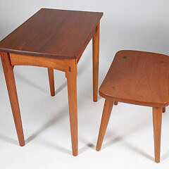 23-5490 Cherrywood Side Table + Stool Gary Weeks + Co G_IMG_9630 2