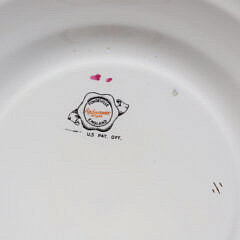 Set of Twelve English Fondeville Ambassador Ware Floral Decorated Luncheon Plates