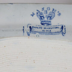 Pair of English Mason’s Ironstone Oval Serving Plates, 19th Century