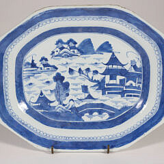 Canton Oval Serving Dish, 19th Century