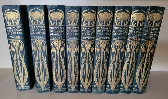 Collection of the Works of Edgar Allen Poe 9 Volumes