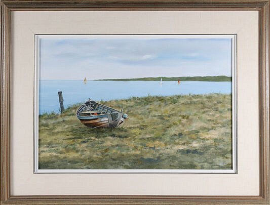 Roy Bailey Oil on Canvas "Harbor View"