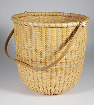 Susan Chase Ottison Round Open Swing Handle Basket