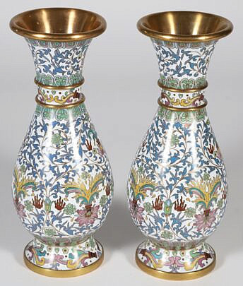 260-5515 Pair Cloisonne Bud Vases A_IMG_9767 3