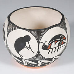 Vintage Native American Acoma Pottery Bowl