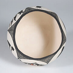 Vintage Native American Acoma Pottery Bowl