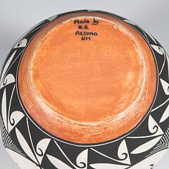 Vintage Native American Acoma Pottery Bowl