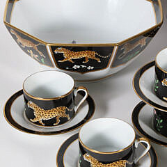 Lynn Chase “Jaguar Jungle” Porcelain Dinner Service