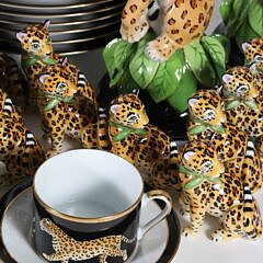 Lynn Chase “Jaguar Jungle” Porcelain Dinner Service