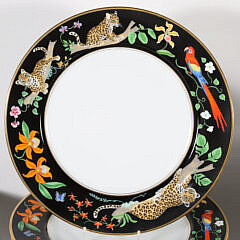 Lynn Chase “Jaguar Jungle” Porcelain Dinner Service