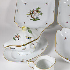 Group of Eight Pieces of Herend Hungary Porcelains